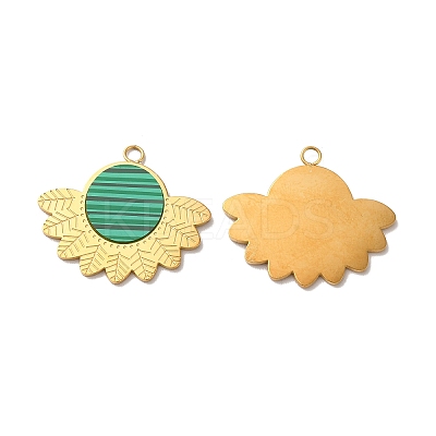 Synthetic Malachite Pendants STAS-A080-05G-1