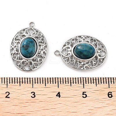 304 Stainless Steel Pendants STAS-L012-359A-P-1