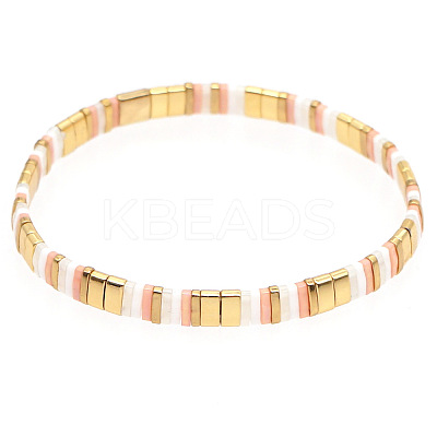Bohemian Glass Seed Beaded Stretch Bracelets LS-JM4508-39-1