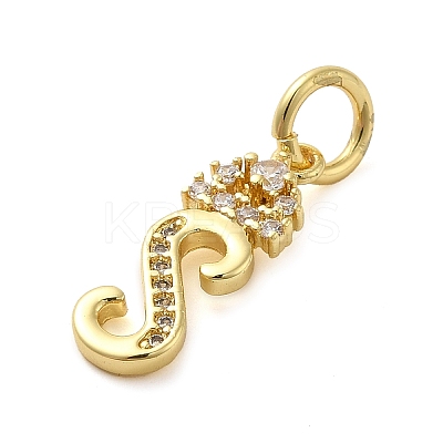 Brass Micro Pave Cubic Zirconia Pendants KK-M273-01G-S-1