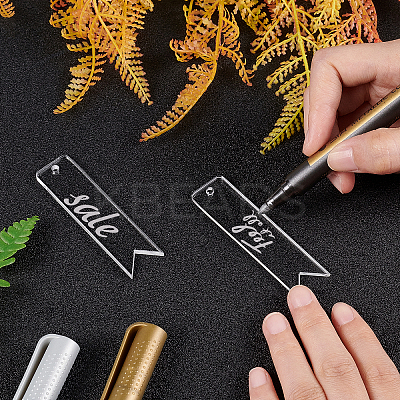 DIY Vertical Flag Acrylic Blank Pendant Keychain Making Kits DIY-BC0001-64A-1