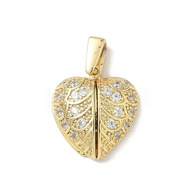 Brass Micro Pave Cubic Zirconia Pendants LS-KK-F905-01G-01-1