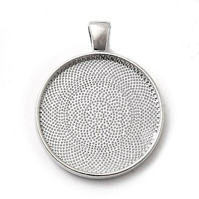 Alloy Pendant Cabochon Settings X-PALLOY-A13349-P-NR-1