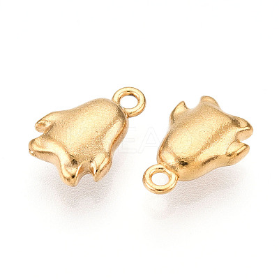 Ion Plating(IP) 304 Stainless Steel Charms STAS-N110-09G-1