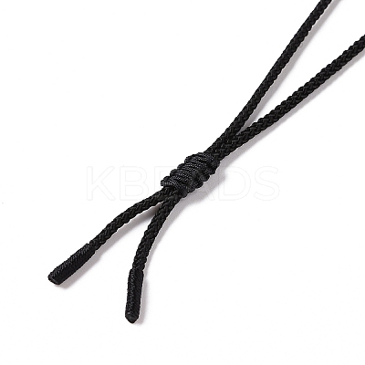 Gemstone Cone Pendant Necklace with Nylon Cord for Women G-A210-05-1