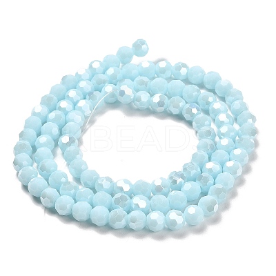 Opaque Glass Beads Stands EGLA-A035-P6mm-B10-1