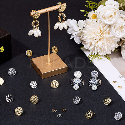 304 Stainless Steel Stud Earring Findings EJEW-BBC0001-65A-1