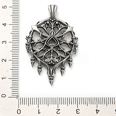 Halloween 316 Surgical Stainless Steel Pendants STAS-A123-01C-AS-1