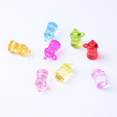 Transparent Acrylic Pendants TACR-S132-04-1