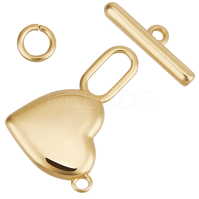 10 Sets Brass Toggle Clasps KK-BBC0015-82-1