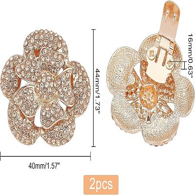 2Pcs Detachable Flower Shoe Decoration FIND-FG0001-69-1