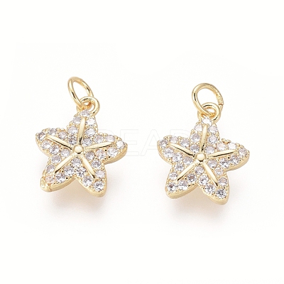 Brass Charms ZIRC-L087-052G-1