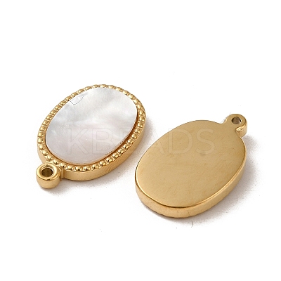 304 Stainless Steel with Shell Pendants STAS-L022-330G-1