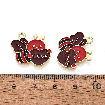Valentine's Day Alloy Enamel Pendants ENAM-T023-13A-1