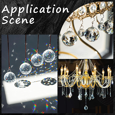 DIY Teardrop Crystal Chandelier Parts Making Findings DIY-SP0001-26-1