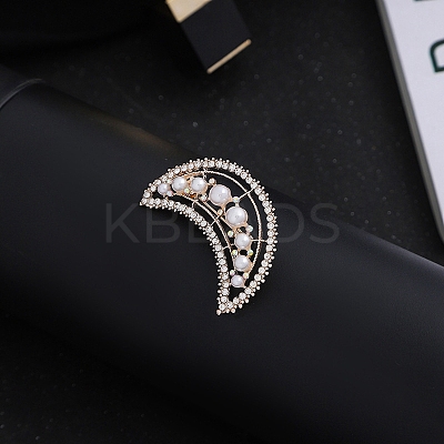 Imitation Pearl Alloy Brooch PW-WG21397-09-1