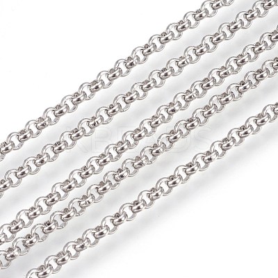 Tarnish Resistant 304 Stainless Steel Rolo Chains CHS-L017-18A-1