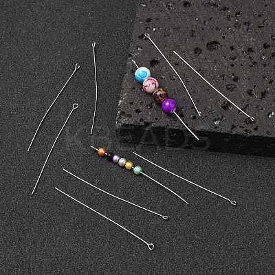 Tarnish Resistant 304 Stainless Steel Eye Pin X-STAS-R045-65mm-1
