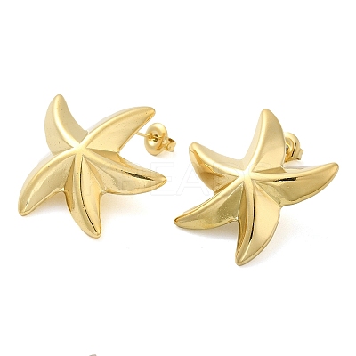304 Stainless Steel Stud Earrings for Women EJEW-G364-13G-1