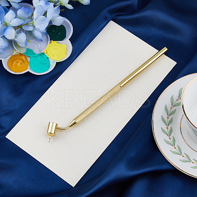 2Pcs 2 Styles Metal Slanting Fine Line Paint Pen AJEW-FH0004-97-1