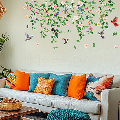 Translucent PVC Self Adhesive Wall Stickers STIC-WH0041-001-1