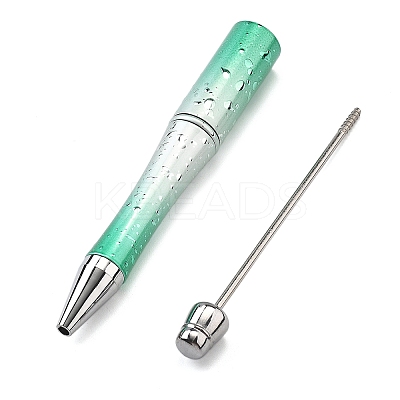 Plastic Beadable Pen AJEW-Q002-02B-1