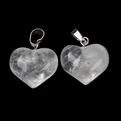 Natural Quartz Crystal Pendants G-B188-04P-07-1