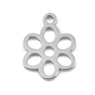Hollow 304 Stainless Steel Charms STAS-Z183-08P-1