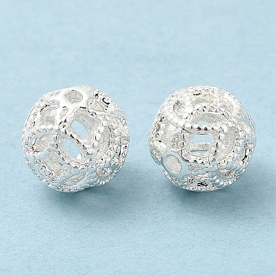 Eco-Friendly Rack Plating Brass Beads KK-A186-05S-1