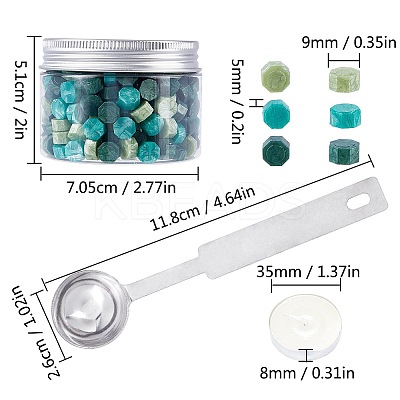 Sealing Wax Particles Kits for Retro Seal Stamp DIY-CP0003-50W-1