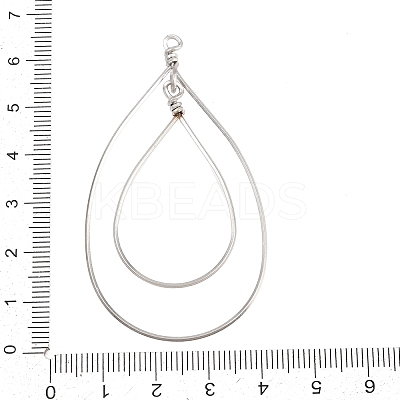 304 Stainless Steel Open Back Bezel Pendants STAS-D264-09P-1