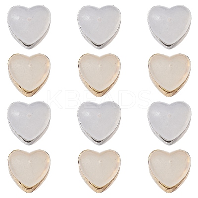 12Pcs 2 Colors Silicone Belt Earring Backs SIL-YW0001-16-1