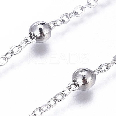 Brass Flat Oval Cable Chains CHC018Y-NFK-1