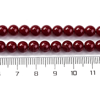 Baking Paint Glass Beads GLAA-Z010-01D-1