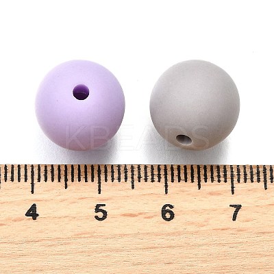 Frosted Opaque Acrylic Beads OACR-S071-03C-1