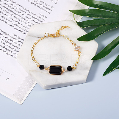 6Pcs 6 Style Natural Agate Links Connectors G-MP0001-03-1