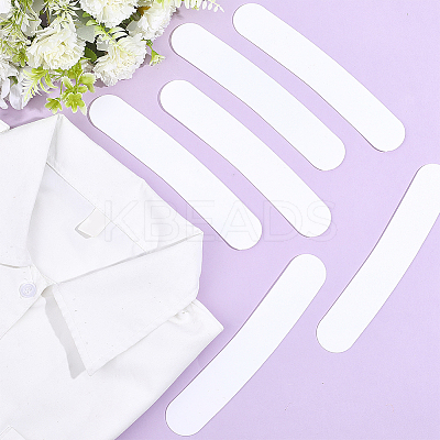 Plastic Collar Stays for Men's Dress Shirts AJEW-HY0003-21B-1
