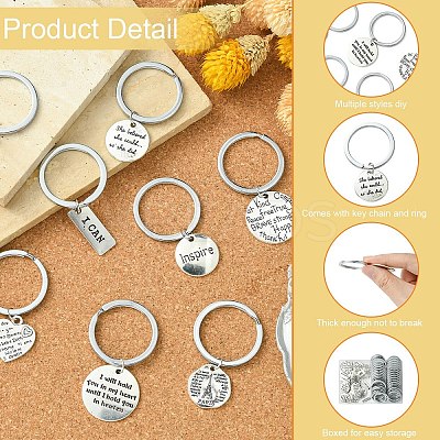 English Lettering Keychain DIY Sets FIND-YW0005-06-1