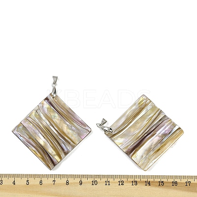 Natural Freshwater Shell Big Pendants SSHEL-B003-05P-01-1