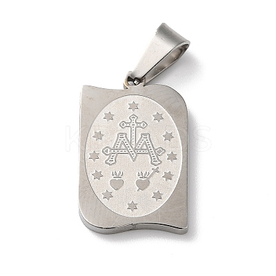 Non-Tarnish Mother's Day Theme 304 Stainless Steel Pendants LS-STAS-D069-01A-P-1