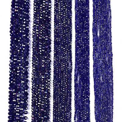 Electroplate Glass Beads Strands EGLA-A044-T2mm-B06-1