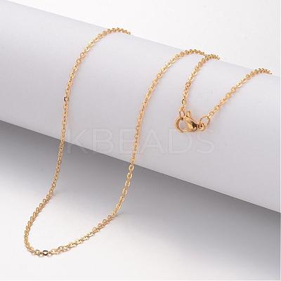 Ion Plating(IP) 304 Stainless Steel Necklace MAK-K004-17G-1