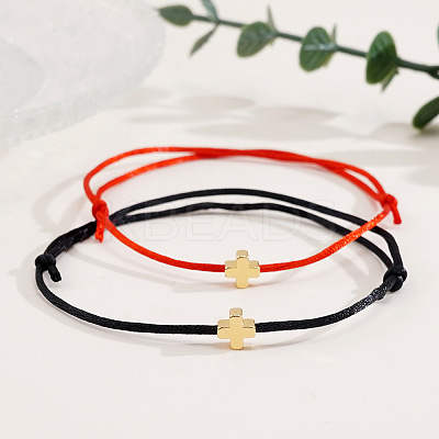 Adjustable Fibre Cord Bracelets LS-RV4258-2-1