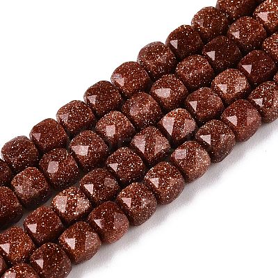 Synthetic Goldstone Beads Strands G-N342-129-1