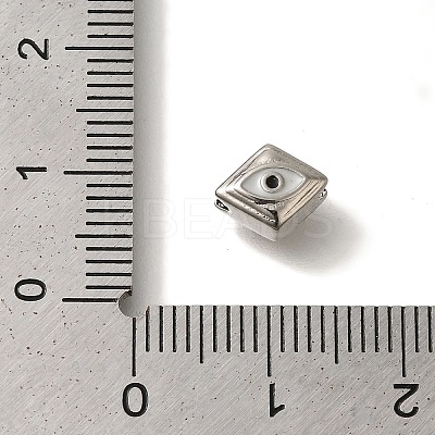 Rack Plating Brass Enamel Beads KK-U019-03P-1