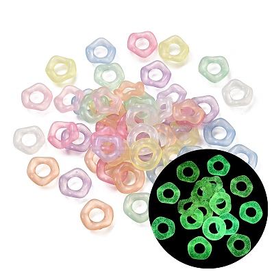 Luminous Transparent Acrylic European Beads AC-CBA9284-06-1