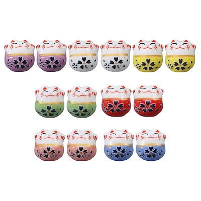 Handmade Porcelain Beads PORC-WH0006-02-1