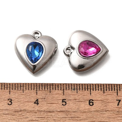 304 Stainless Steel Pendants STAS-Q346-06P-1