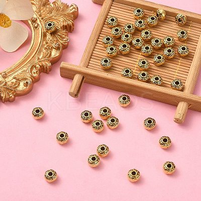 Tibetan Style Alloy Spacer Beads PALLOY-YW0001-76-1