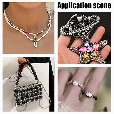 White & Black Series Glass Seed Beads SEED-GO0001-03-1